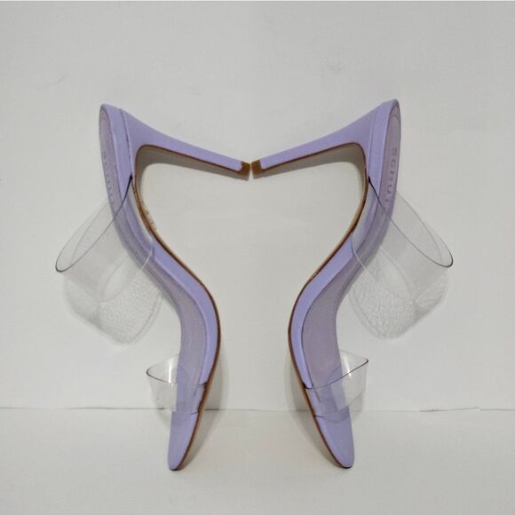 Schutz Ariella, Transparent Smokey Grape Heeled Sandals. NIB Size-6.5 - Picture 4 of 9